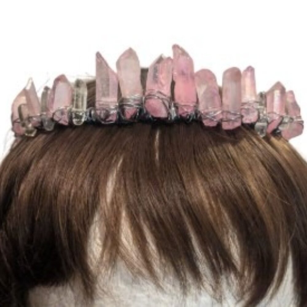 Aura Quartz Crystal Crown